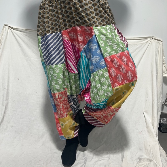 Unisex handmade boho hippie aladdin alibaba harem yoga pants one size women men - Picture 6 of 7